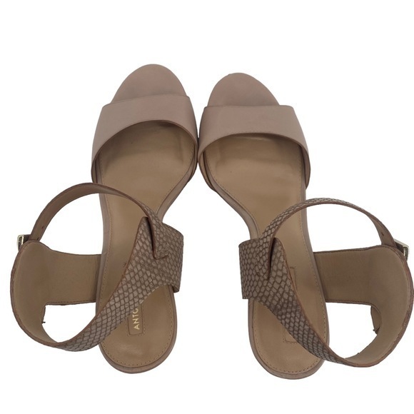 ANTONIO MELANI | Two-toned tan stiletto heels - Picture 8 of 9